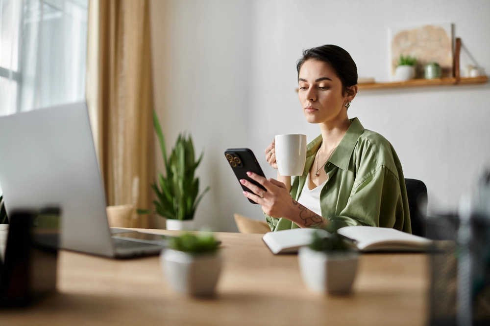 Entrepreneur evaluating products to sell online